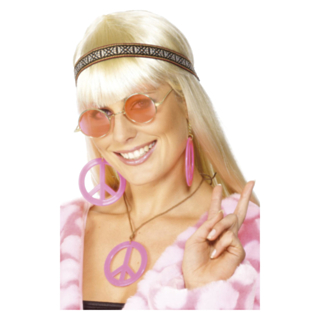 Hippie Tilbehørssett Rosa