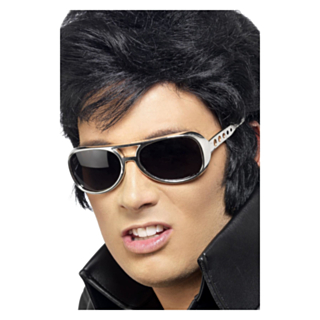 Elvis® 70-talls Solbriller Sølv