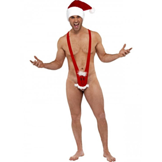 Julenisse Mankini Kostyme