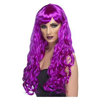 Sirene Parykk Neonlilla