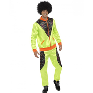 80-talls Neongrønn Treningsdress Kostyme