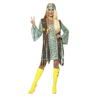 60-talls Hippie Chick Kostyme
