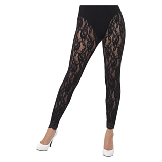 80-talls Blonde Leggings Svart