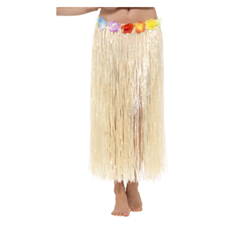 Hawaii Hula Skjørt Naturhvit