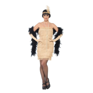 Flapper Kjole Gull