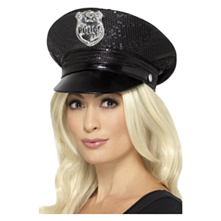 Politihatt Paljetter