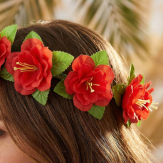 Hawaii Blomsterkrans Rød