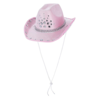 Rhinsten Cowboyhatt Lyserosa