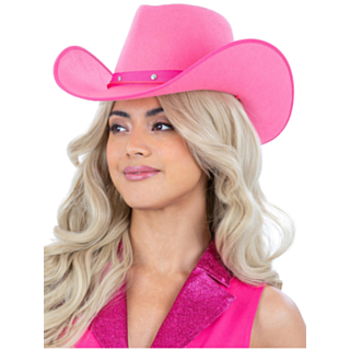 Filt Cowboyhatt Rosa