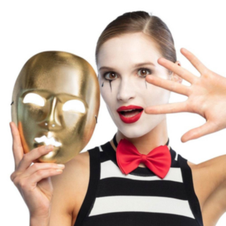 Mime Maske Gull