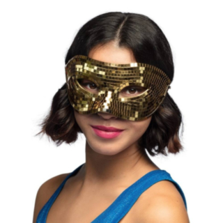 Disco Øyemaske Gull