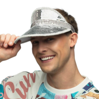 Glitter Solskjerm Sølv