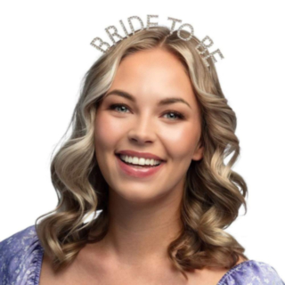 Glitrende Bride To Be Hårbøyle