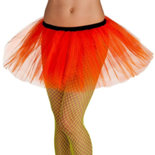 90-talls Tutu Skjørt Neonoransje
