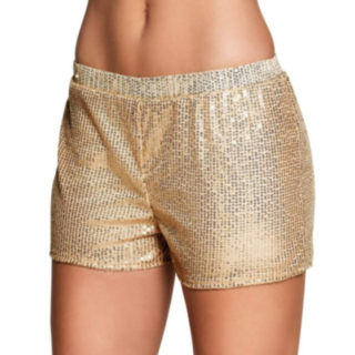 Paljett Hot Pants Gull