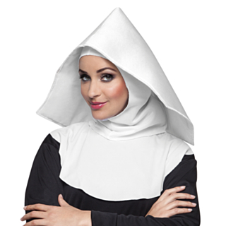 Nonne Hodeplagg Hvitt