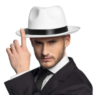 1920-talls Fedora Hvit