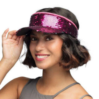 Glitter Solskjerm Rosa
