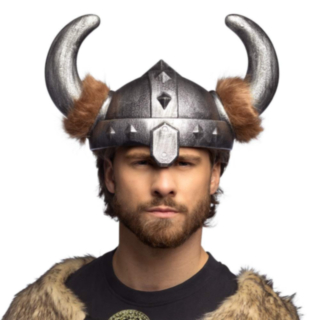 Vikinghjelm med Avtagbare Horn