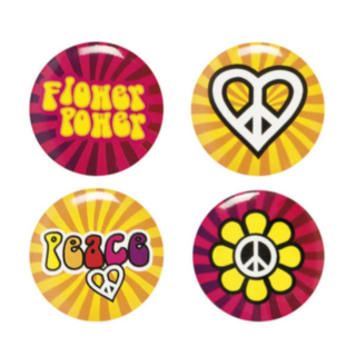 Peace Flower Power Brosjer