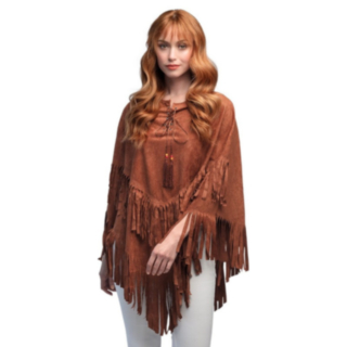 Hippie Poncho Brun