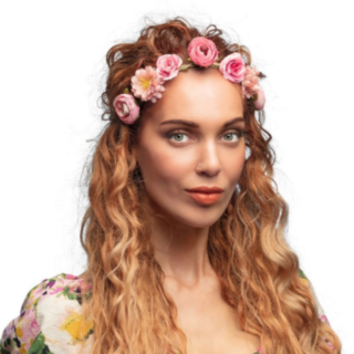 Hippie Rose Hårbånd Lyserosa