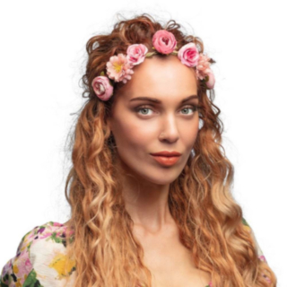 Hippie Rose Hårbånd Lyserosa