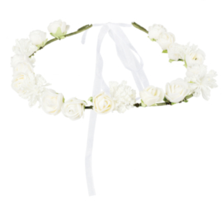 Hårbånd Hvit Blomsterkrans