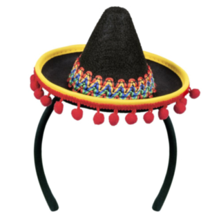 Liten Meksikansk Sombrero Rød og Gul