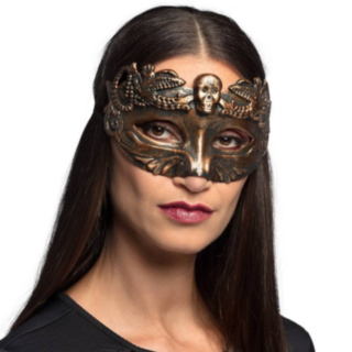 Hodeskalle Øyemaske Bronse