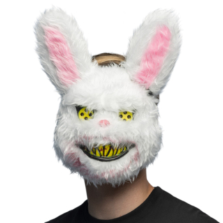 Blodig Plysjkanin Maske