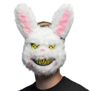 Blodig Plysjkanin Maske