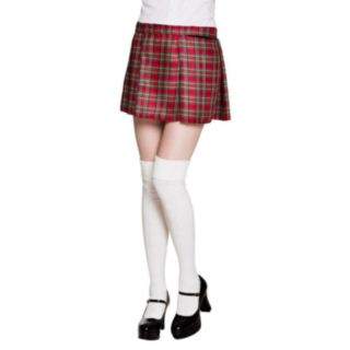 Skotsk Tartan Skjørt Rød