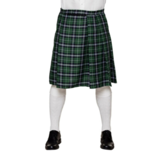 Skotsk Tartan Kilt Grønn