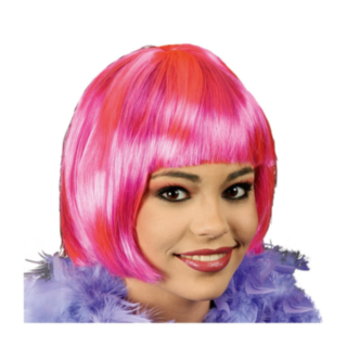Kawaii Pasjehår Parykk Rosa og Lilla