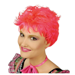 Neon 80-talls Parykk Rosa