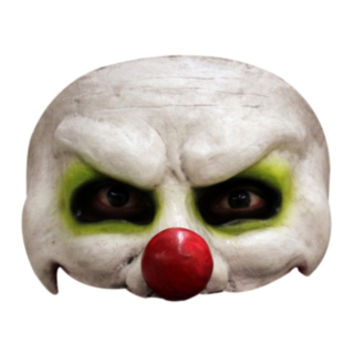Horror Klovn Halvmaske Grønn