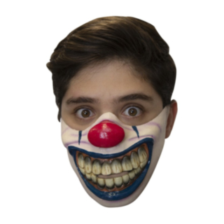 Freaky Smil Klovn Halvmaske Latex
