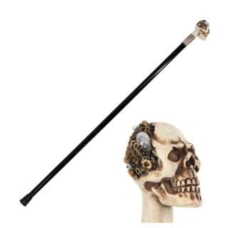Steampunk Hodeskalle Stokk
