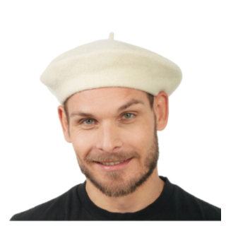 Fransk Beret Hvit