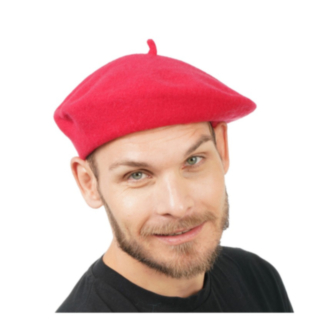Fransk Beret Rød