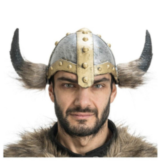 Vikinghjelm med Horn