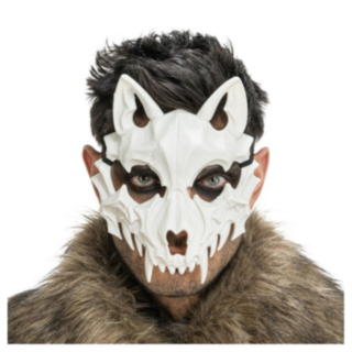 Skjelett Ulv Maske