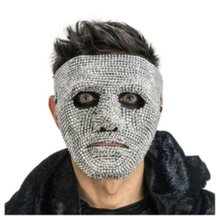 Anonym Diamant Maske Sølv