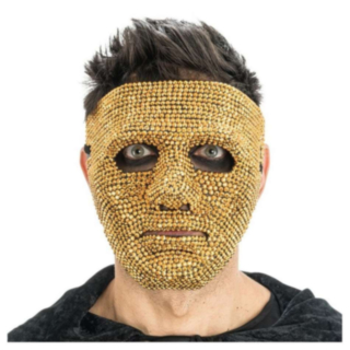 Anonym Diamant Maske Gull