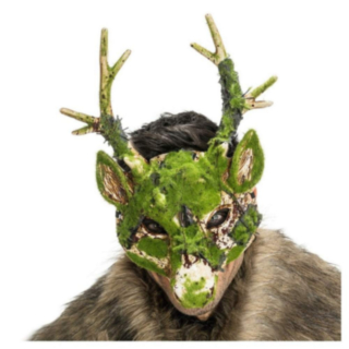 Skjelett Hjortemaske Mosegrønn