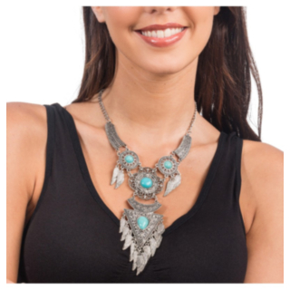 Bohem Festival Halskjede Turkis