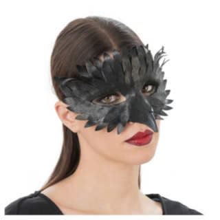 Ravn Halvmaske Svart