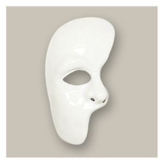 Phantom Halvmaske Hvit