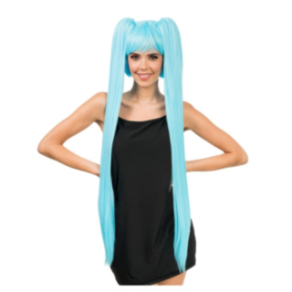 Anime Hatsune Miku Parykk Blå